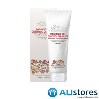 Sữa rửa mặt trắng da và chống lão hóa Rosanna Radiance Oil Control Cleanser 100g