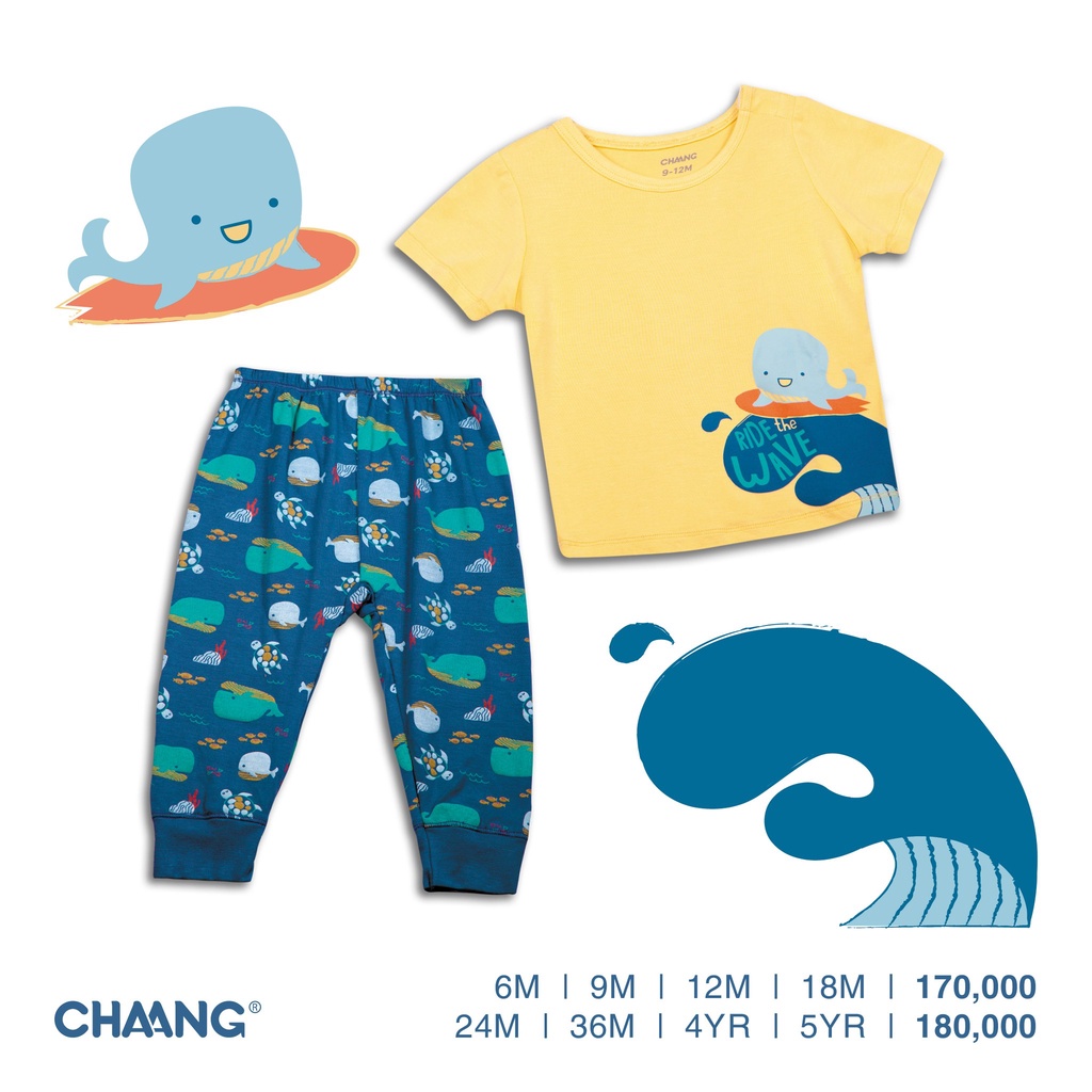 Bộ Chaang cúc vai áo cộc quần dài cho bé trai bé gái SS2022D01