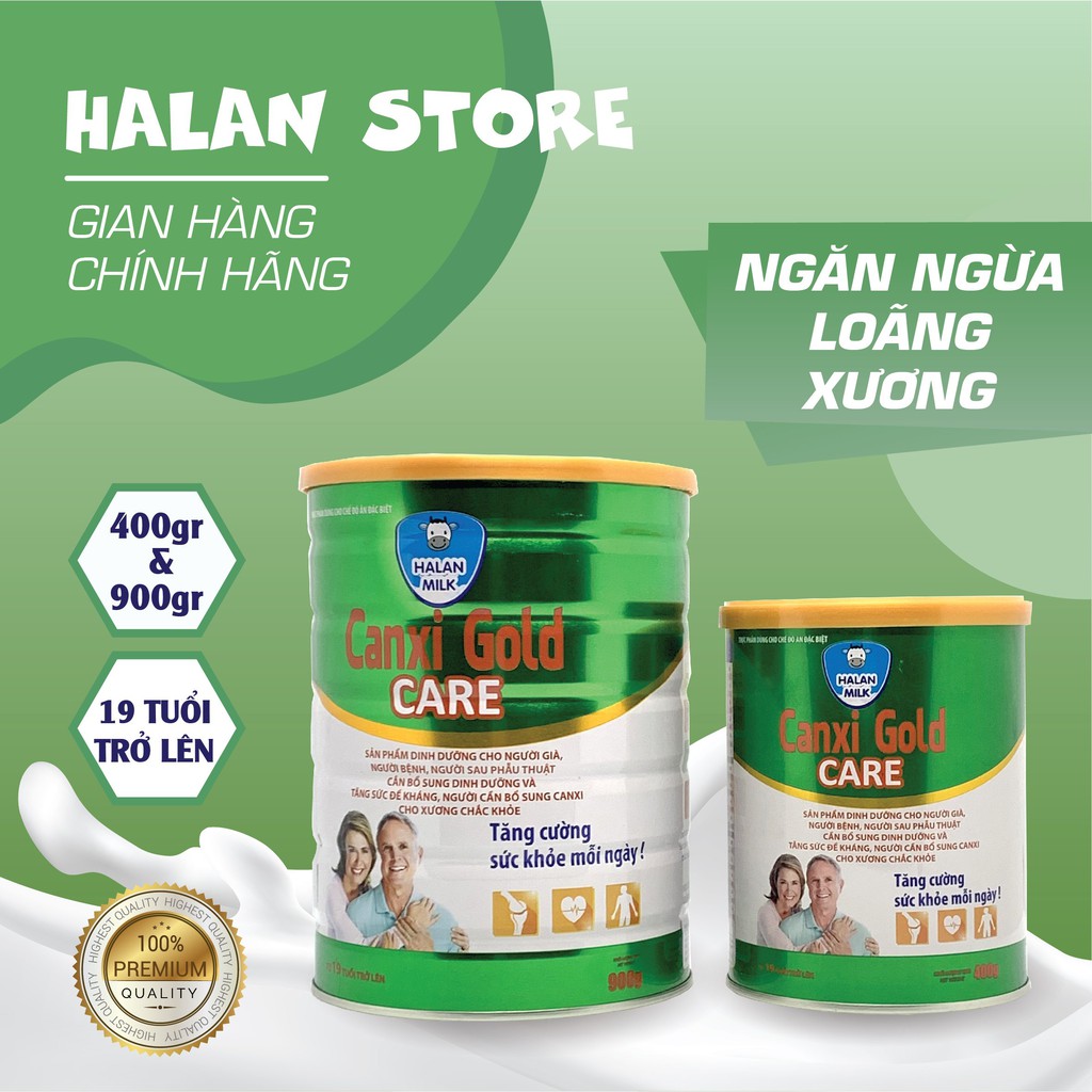 Sữa Canxi Gold Care 900g ⚡ Cung cấp canxi cho Xương Chắc Khỏe ⚡ Chống loãng Xương