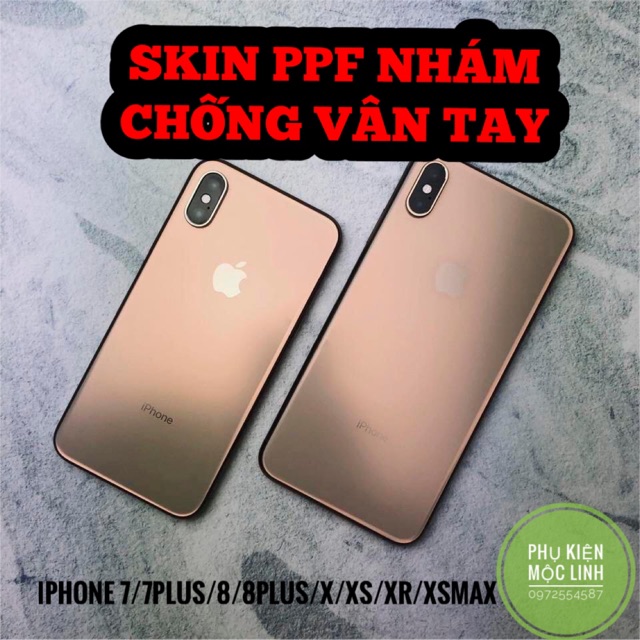 [MẶT TRƯỚC + MẶT LƯNG}☘️ 12 PRO MAX☘Skin dán ppf full viền chống bám vân tay chống xước 7 8 7plus 8plus x xr xs max 11