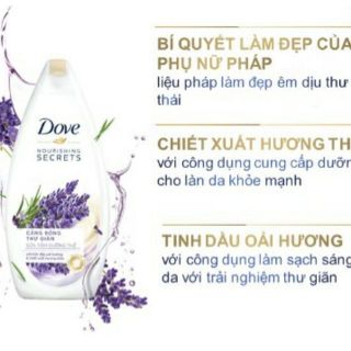 Sữa tắm Dove Hương Thảo và Oải Hương 180g