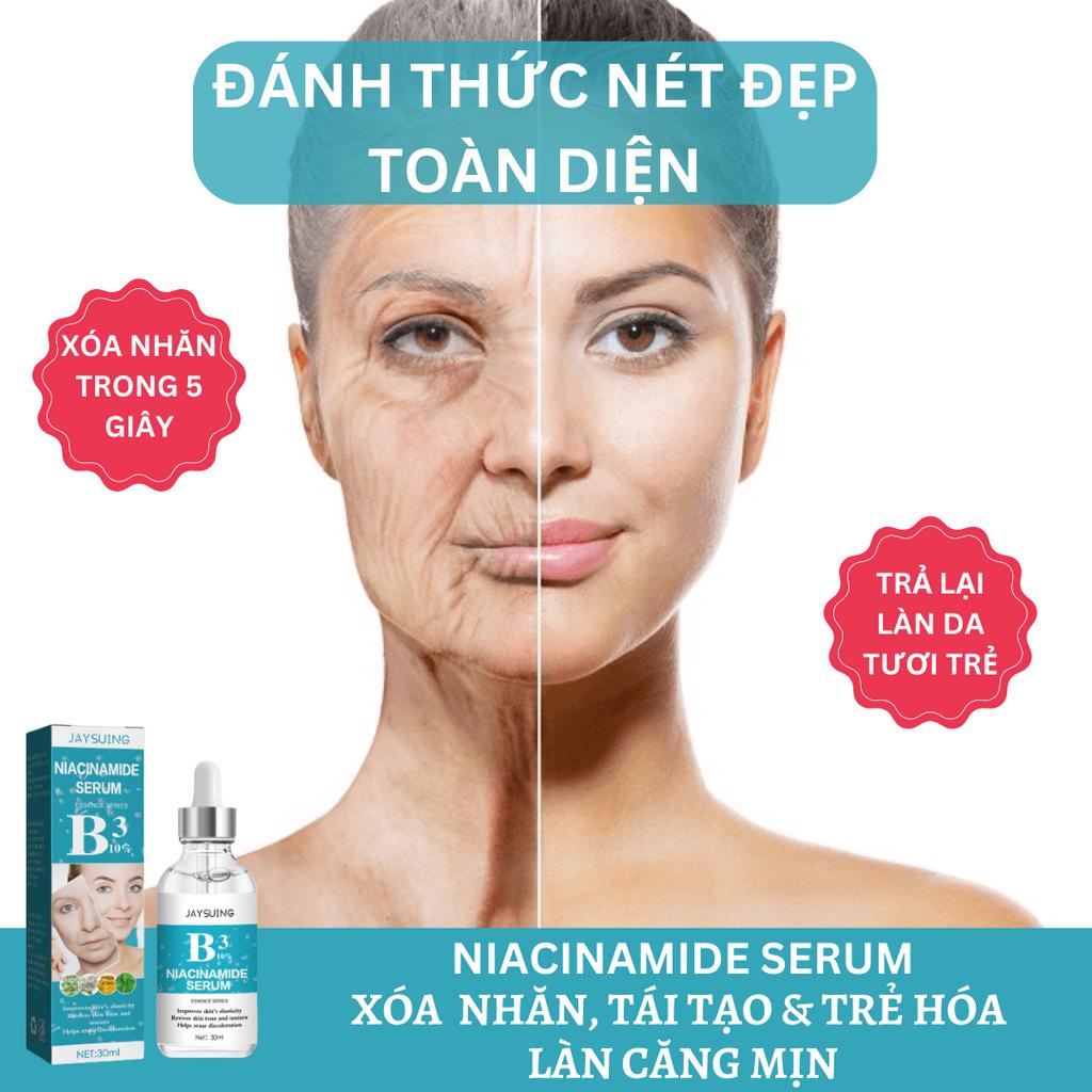 Serum dưỡng trắng Serum chống lão hóa Serum căng bóng da mặt 30ml slàm mờ nếp nhăn,ngăn ngừa lão hóa da, phục hồi độ đàn hồi của da, Giữ ẩm cho làn da mịn màng và trắng sáng