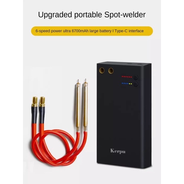 Tặng cuộn kẽm-Máy hàn cell pin KERPU dung lượng 7500 mah có cổng sach USB