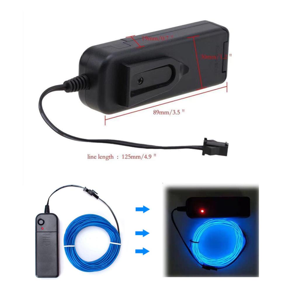 Bộ Điều Khiển Dây Đèn Led Neon EL A2H5 Linh Hoạt Cho Xe Hơi