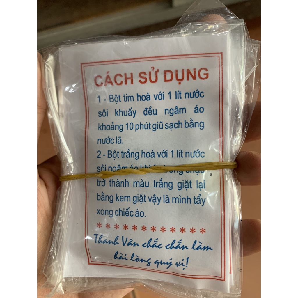 5 Gói  tẩy mốc quần áo thanh vân