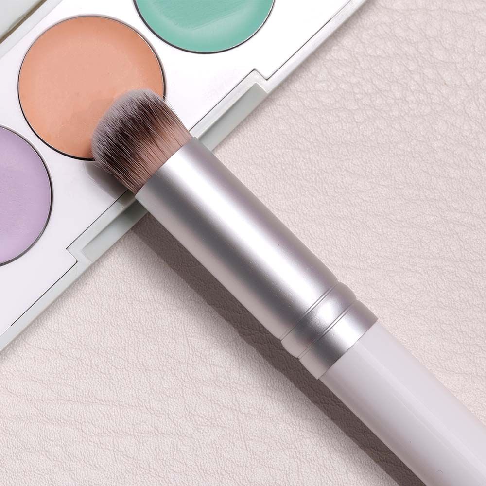 [Hàng mới về] Cọ Trang Điểm Sợi Tổng Hợp Tay Cầm Bằng Gỗ Dùng Đánh Phấn Bắt Sáng/Phấn Che Khuyết Điểm