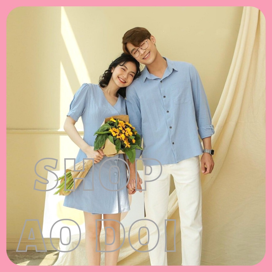 Đồ đôi nam nữ  dễ thương, chất đẹp để chụp hình cưới, đi du lịch