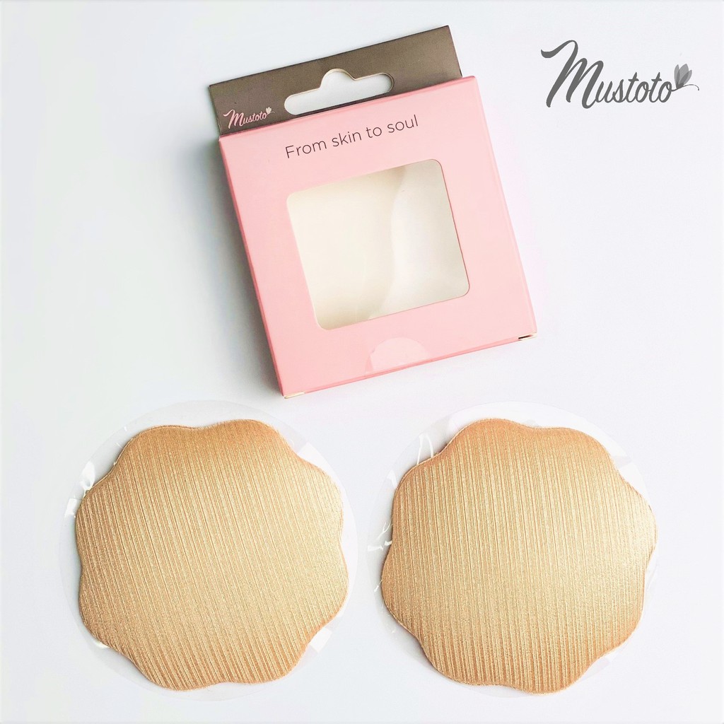 Miếng Dán Ngực Nhũ Hoa (Đầu Ti) Vải (Mustoto PK02)