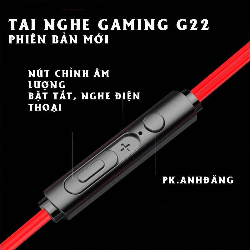 Tai Nghe Gaming Có Mic Dành Cho Game Thủ, Tai Nghe Chơi Game Điện Thoại Nhét Tai G20s