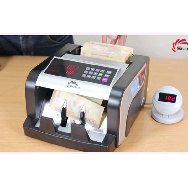 Máy đếm tiền Silicon MC-3600 Hoa Kỳ Nhập Khẩu, tốc độ đếm 1000tờ/phút, 3 màn hình hiển thị, nhân biết nội và ngoại t.ệ