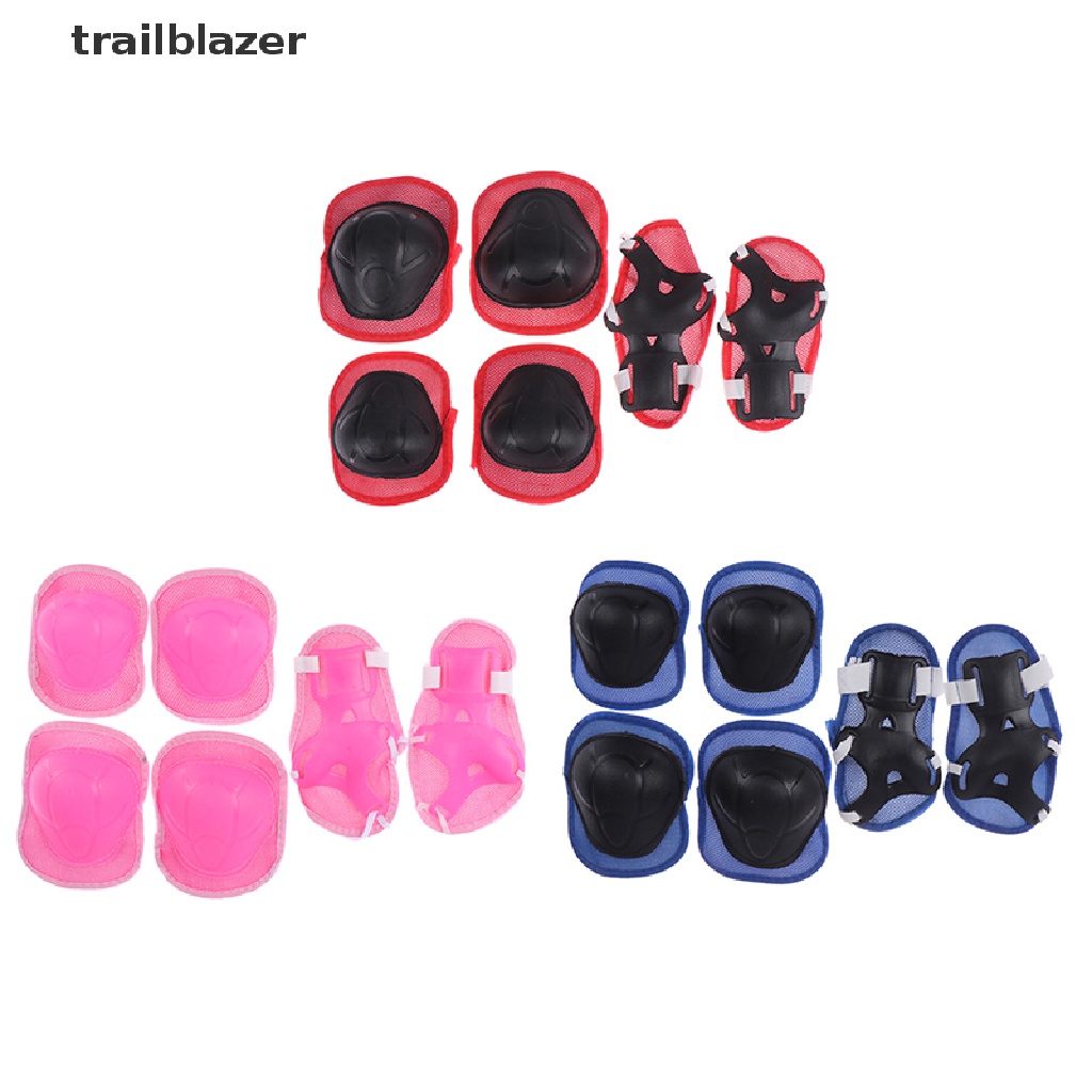 Set 6 Miếng Đệm Bảo Vệ Đầu Gối / Cổ Tay / Đầu Gối Cho Bé Khi Đạp Xe / Ván Trượt UIO