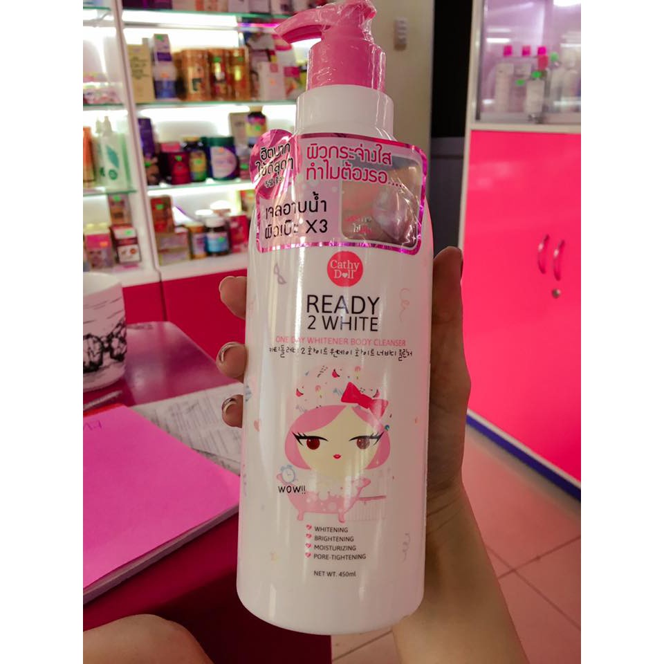 Sữa Tắm Trắng Da Cathy Doll Ready 2 White One Day Whitener Body Cleanser (450ml)