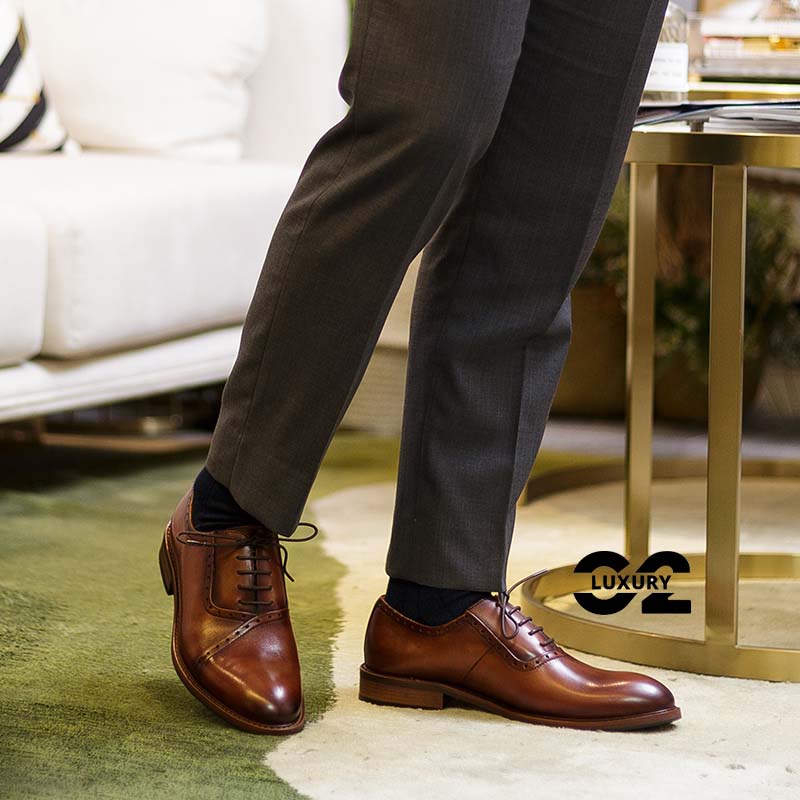 Giày da nam Luxury giày nam dáng Oxford BL020-8 chất da thật sang trọng nhiều size