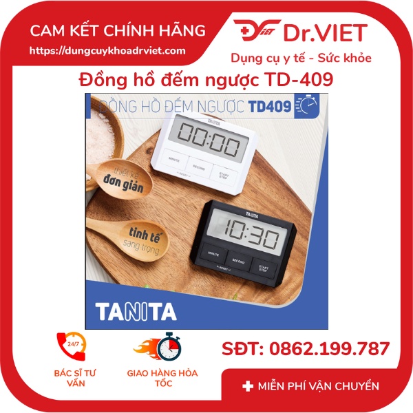 Đồng hồ đếm ngược TD-409 (tính toán thời gian nấu ăn, học tập, dùng trong salon tóc hay các cuộc thi ) Lucass- Dr Viet