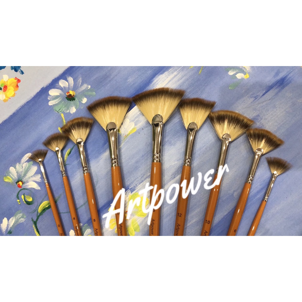 Bộ cọ vẽ hình  quạt 9 cây ArtPower