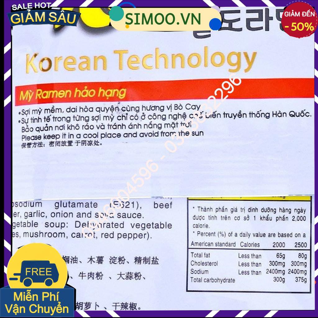 💥 ⚡ SẢN PHẨM YÊU THÍCH 💥 ⚡  Mì Vị Bò Cay Paldo Koreno Gói 100g 💥 ⚡