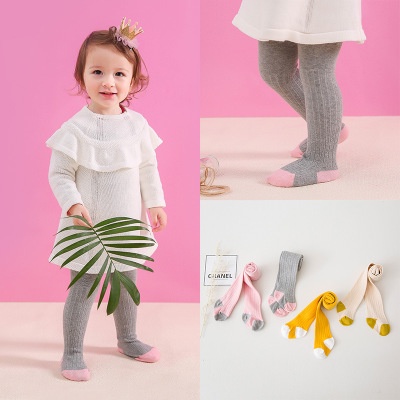 Quần tất cotton bao chân cho bé, co giãn tốt, giữ ấm tốt