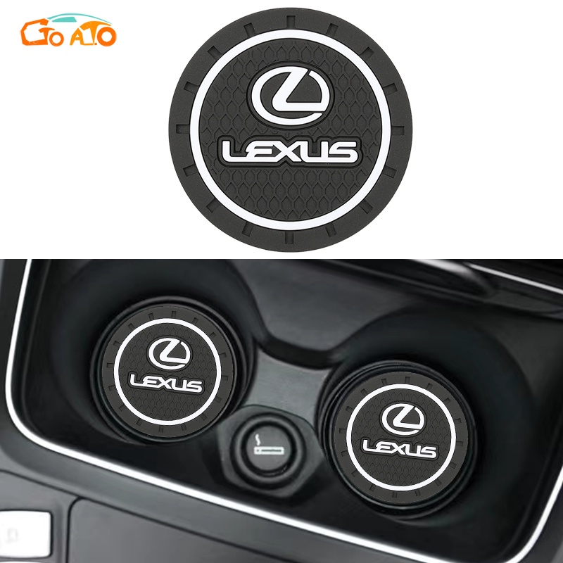GTIOATO Lót Ly Xe Hơi Chống Trượt Miếng Lót Cốc Xe Ô Tô Miếng Lót Ly Xe Ô Tô Trang Trí NộI ThấT Ô Tô Cho Lexus NX RX300 GS350 RX330 UX RX350 IS300 IS ES200 ES300H ES LS460 RX270 IS250 UX200 GS 570 RX450H ES350 CT IS200T LS500 RX UX250 NX350 LM