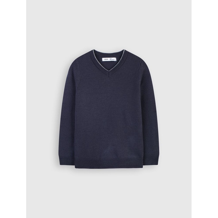 Áo len cổ tim bé trai  2TE21W001, chất len mềm , mịn , giá tốt , dễ phối đồ , có 4 màu tha hồ lựa chọn .....