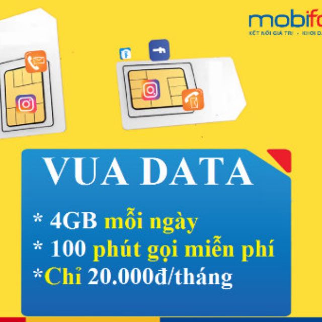 sim vuadata  Mobifone ( áp dụng 7 tỉnh)