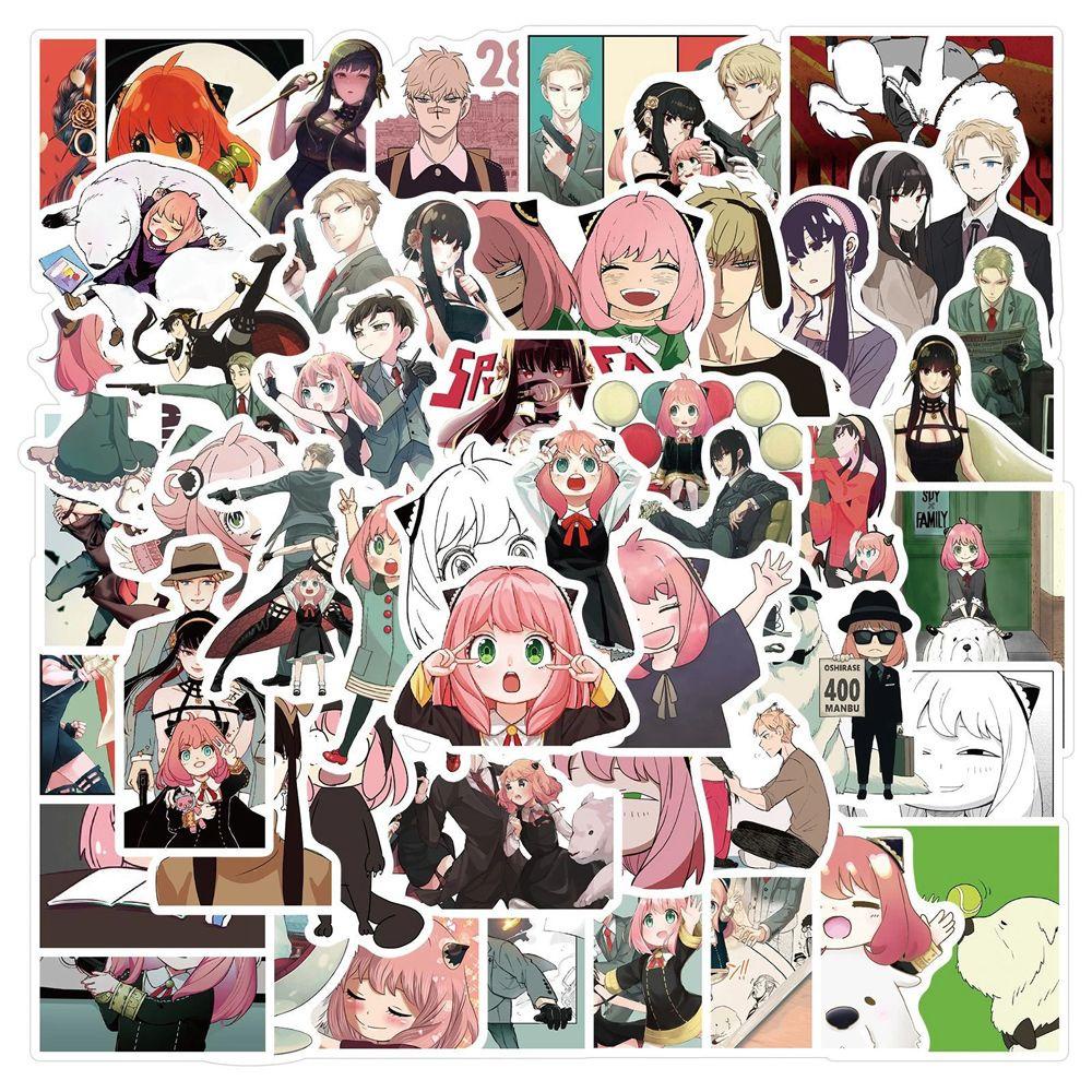 Nhãn Dán Trang Trí Hành Lý / Điện Thoại Tự Dính Chống Thấm Nước Họa Tiết Hoạt Hình Graffiti Sáng Tạo