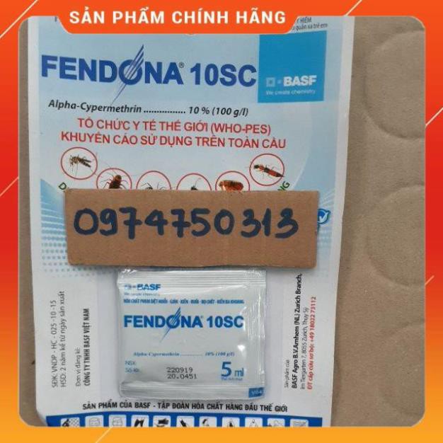 Thuốc diệt muỗi, kiến, gián, bọ chét PENDONA 10SC gói 5ml