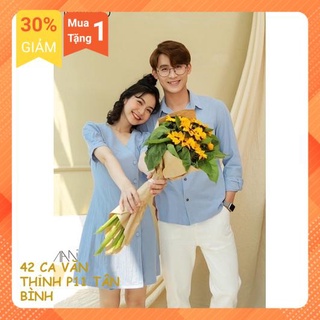 Áo váy sơ mi đôi kèm hình thật tại shop và feedback khách 🥰🥰