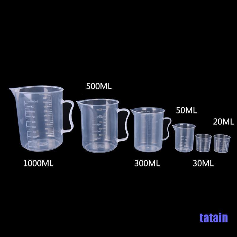Cốc nhựa đo lường tiện dụng cho nhà bếp có nhiều cỡ tùy chọn 20- 1000ml