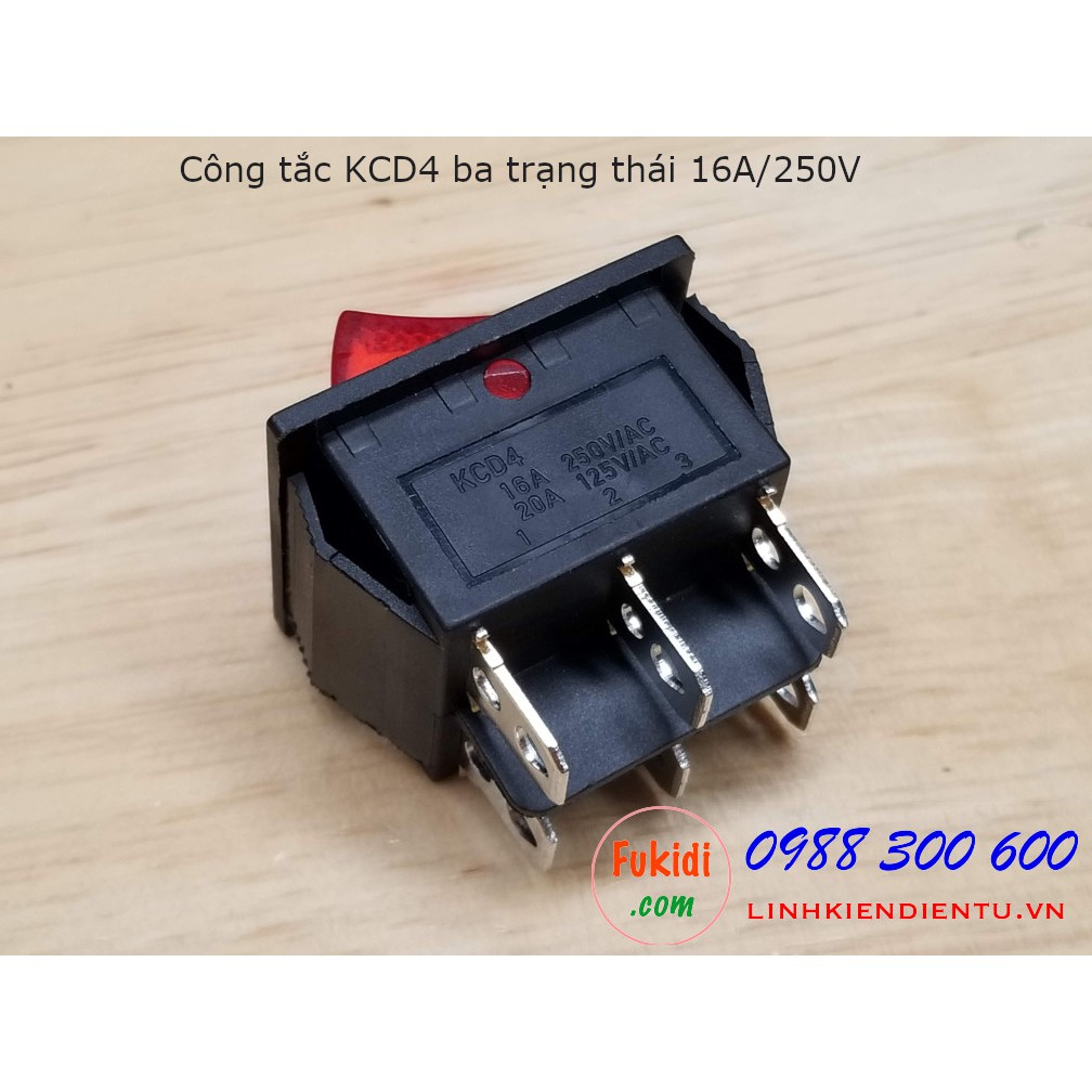 Công tắc bập bênh ba trạng thái KCD4-3S
