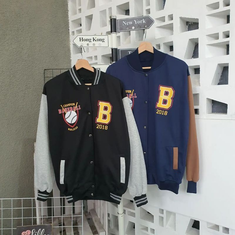 Áo Khoác Bóng Chày Oversize Size M.L.XL.XXL | Áo Khoác Bomber | Áo Khoác Bóng Chày Phong Cách Hàn Quốc