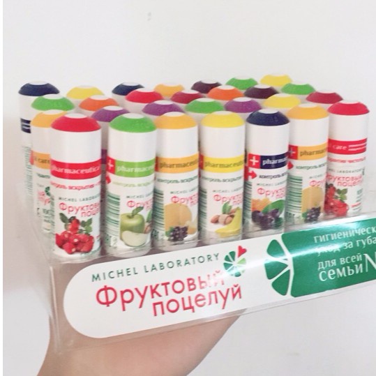Son dưỡng môi Fruitskiss của Michel Laboratory vị hoa quả