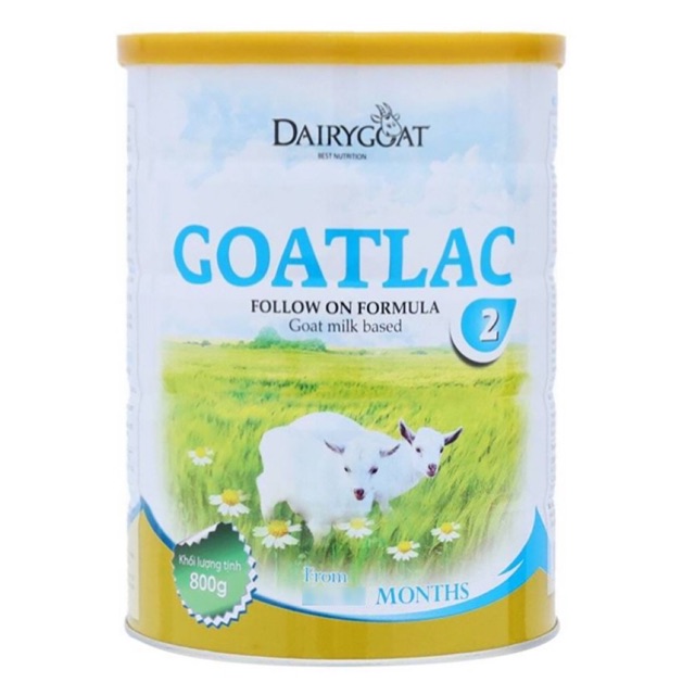 Sữa dê Goatlac số 2 lon 400g - 800g