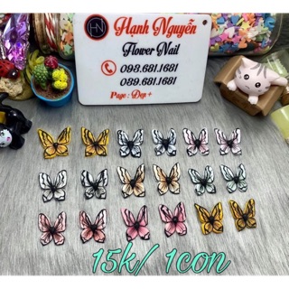 Bướm bột nổi 3D trang trí móng nail - 15.000/con-Bán từ 2con=30.000