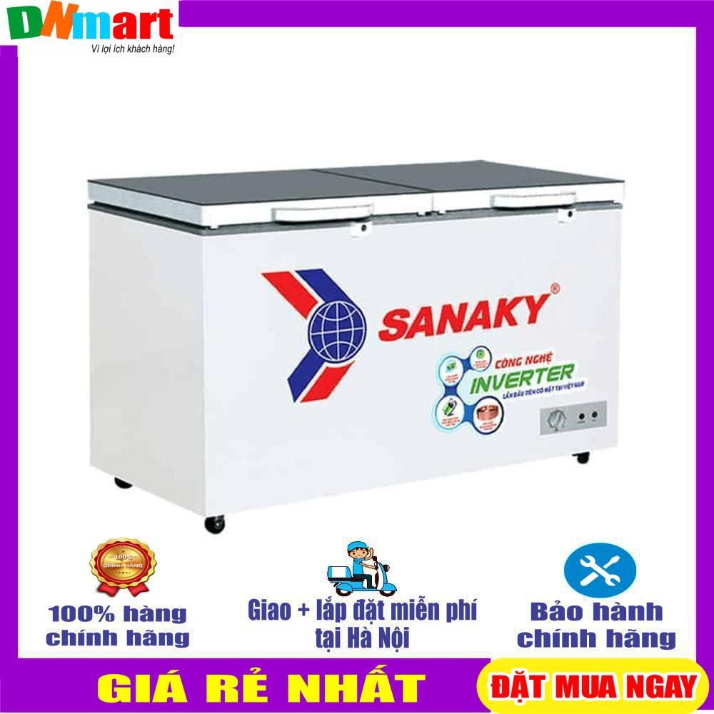 Tủ đông Sanaky Inverter VH-3699A4K mặt kính cường lực
