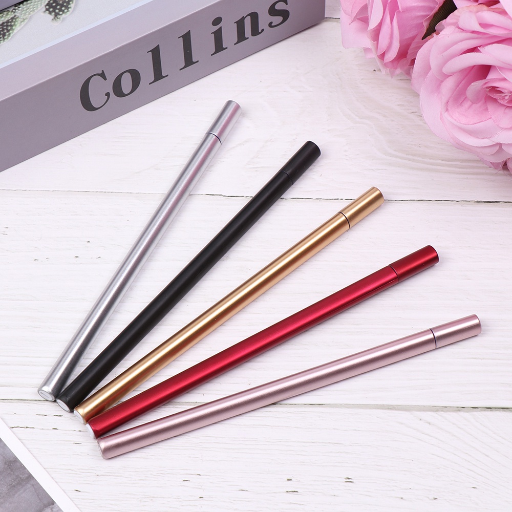 Bút mực gel kim loại giả màu đen sáng tạo đa ứng dụng