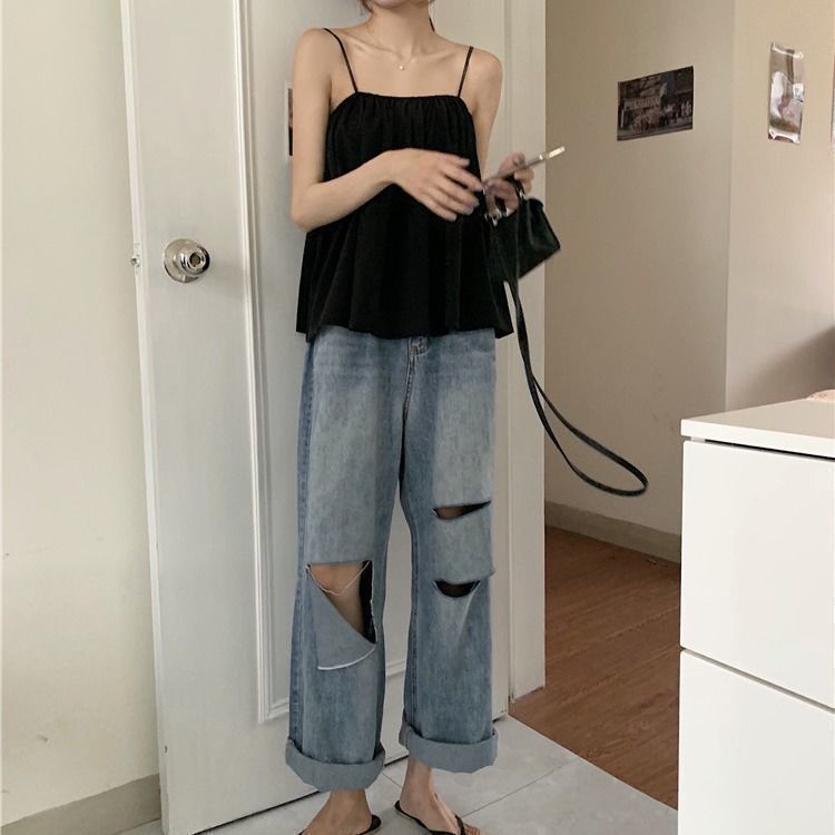 Áo hai dây hở vai phong cách Hàn Quốc gợi cảm tùy chọn màu sắc cho nữ JL-MX-07