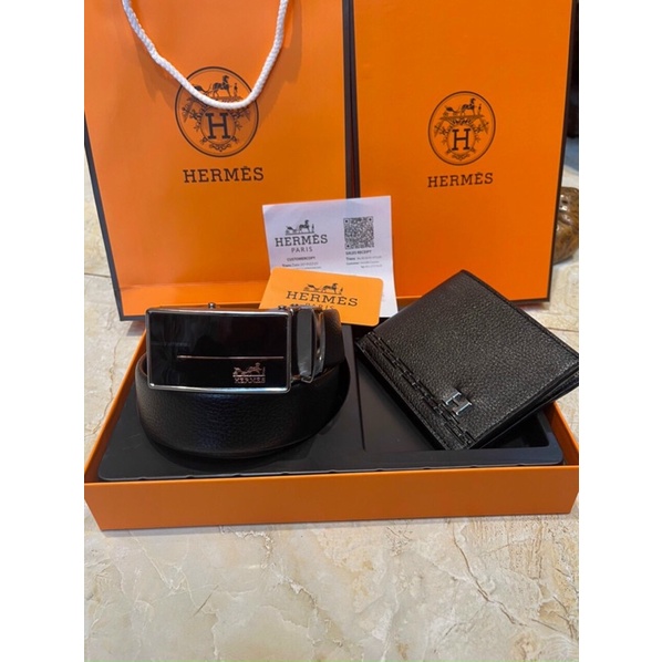 set 2 chi tiết dây lưng tặng kèm ví fullbox túi giấyfreeship