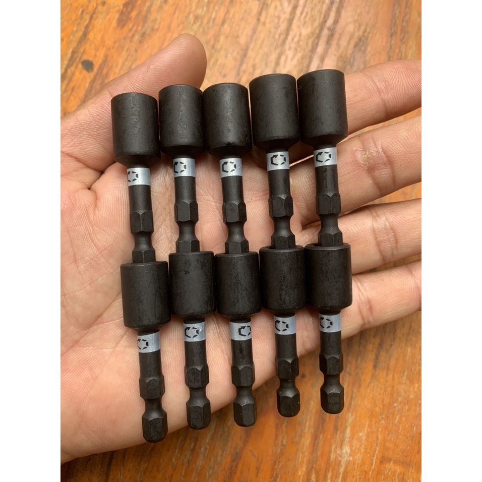 ( Khuyến mãi ) Túi 10 đầu bắn tôn Bosch 5/16 ( 8ly ) dài 50mm chính hãng có nam châm