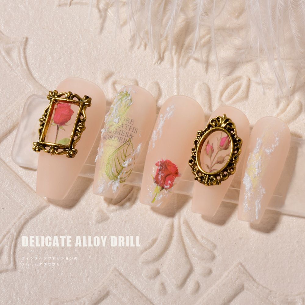 [Hàng mới về] Phụ kiện trang trí móng tay 3D bằng hợp kim sành điệu DIY