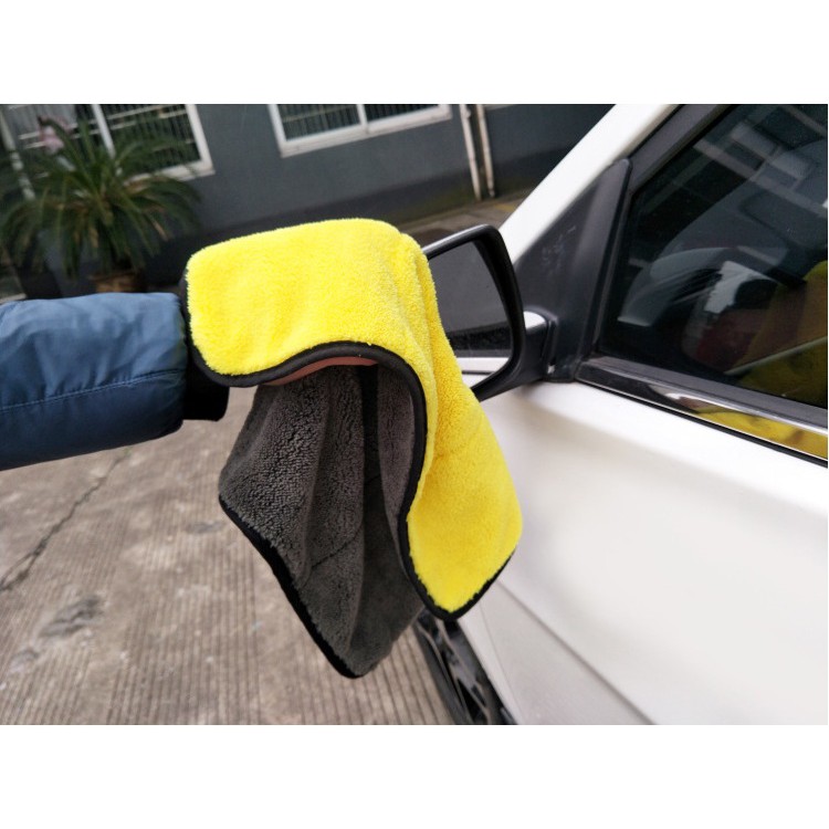 Khăn lau xe Microfiber siêu dày,hút nước