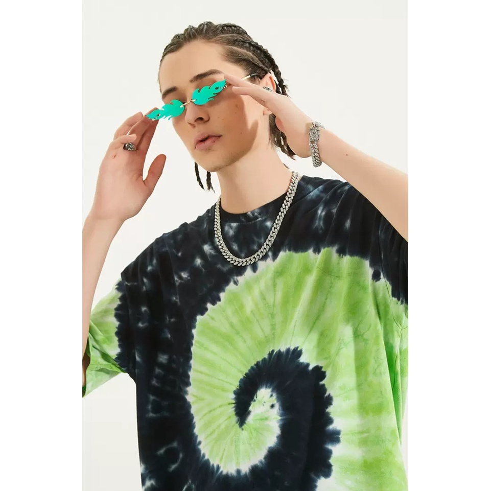 Áo phông loang nhiều màu MEANSTORE thun tye dye form rộng unisex nam nữ Ulzzang Streetwear vải mềm