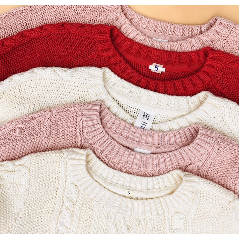 Áo len thừng hiệu Baby GAP cho bé gái từ 12 tháng đến 5 tuổi