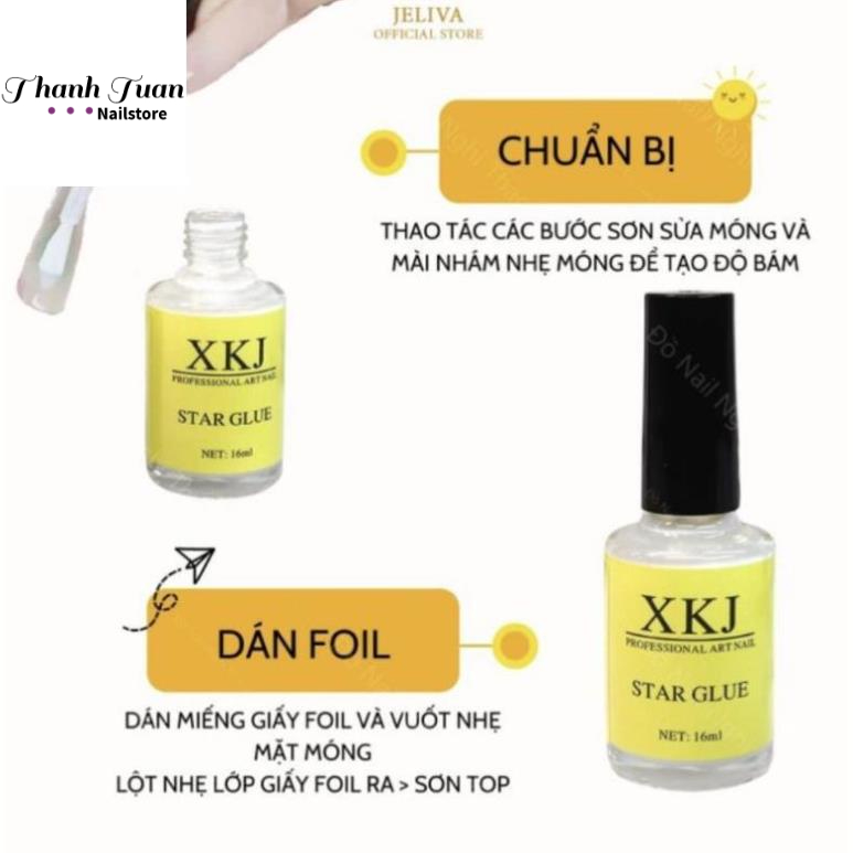 Keo dán foi nail 16 ml . keo foil  - Phụ kiện đồ nail