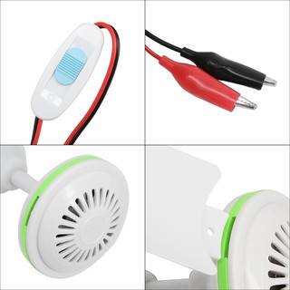 12V Solar 3 Blade Ceiling Emergency Fan Powerful Caravan Camping w/ Switch