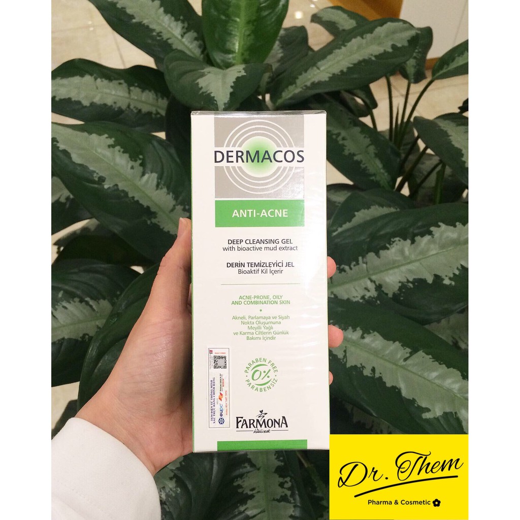 DERMACOS Sữa Rửa Mặt Farmona Dermacos Anti Acne Deep Cleansing Gel 150ml, Sạch Sâu Ngừa Mụn, Cho Da Dầu | BigBuy360 - bigbuy360.vn
