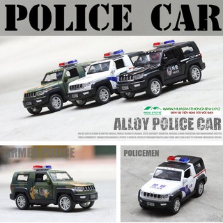 Xe cảnh sát ALLOY POLICE CAR mô hình bằng Kim Loại – Tỷ Lệ 1:32