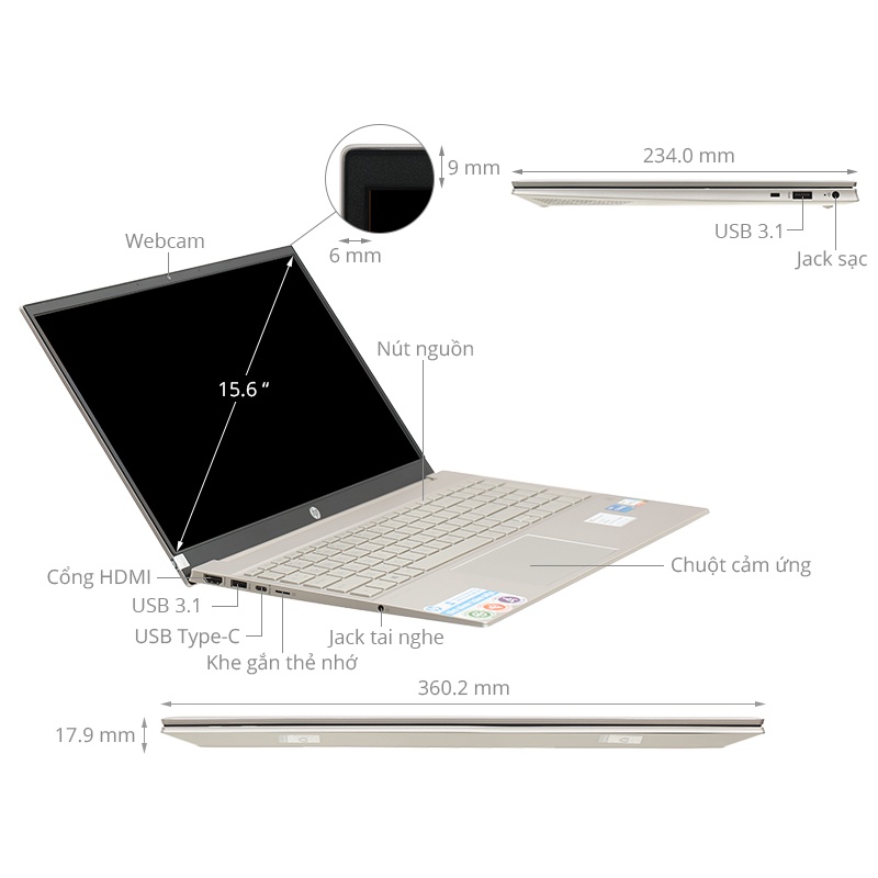 Laptop HP Pavilion 15-eg0542TU (4P5G9PA) chính hãng