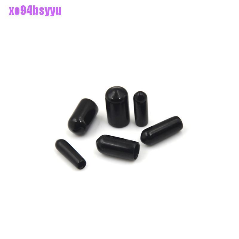 Set 20 nắp bọc bảo vệ đầu ống bằng chất liệu PVC màu đen đơn giản tiện dụng