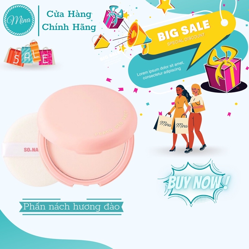 Phấn nách đào khử mùi khử thâm nách và sáng da So Natural | BigBuy360 - bigbuy360.vn