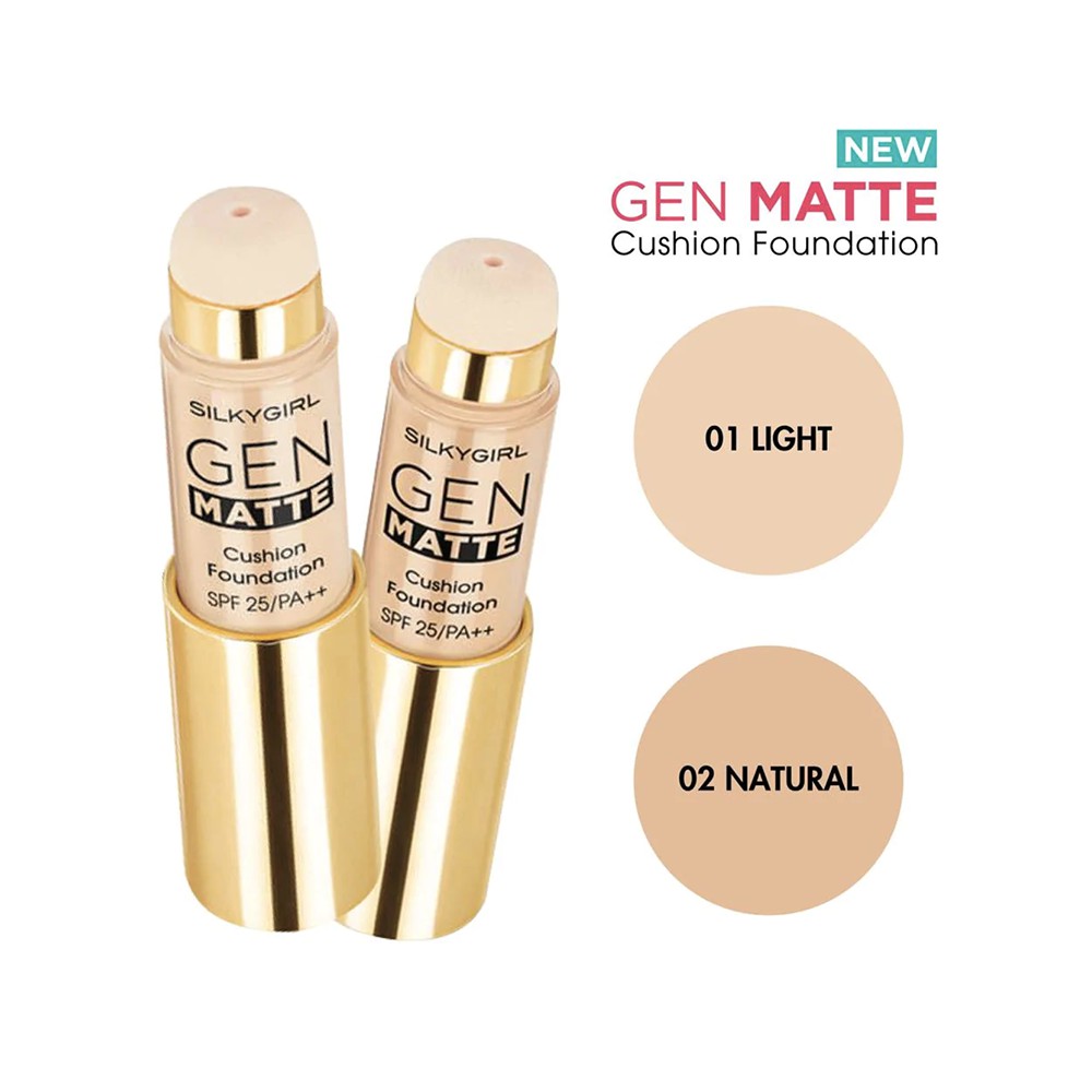 Phấn Nước Dạng Thỏi SilkyGirl Gen Matte Cushion Foundation SPF25